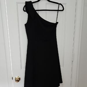 Banana Republic Black One-Shoulder Dress